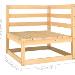 vidaXL - Tuinbank - Grijs - Grenenhout Discount