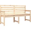 vidaXL - Tuinbank - Naturel - Massief grenenhout - 159.5x48x91.5 cm Discount