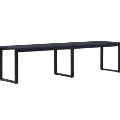vidaXL - Tuinbank - Zwart - PS-plaat - 180 cm Best