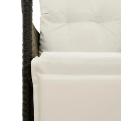 vidaXL - Tuinbank - Zwart - Poly rattan Discount