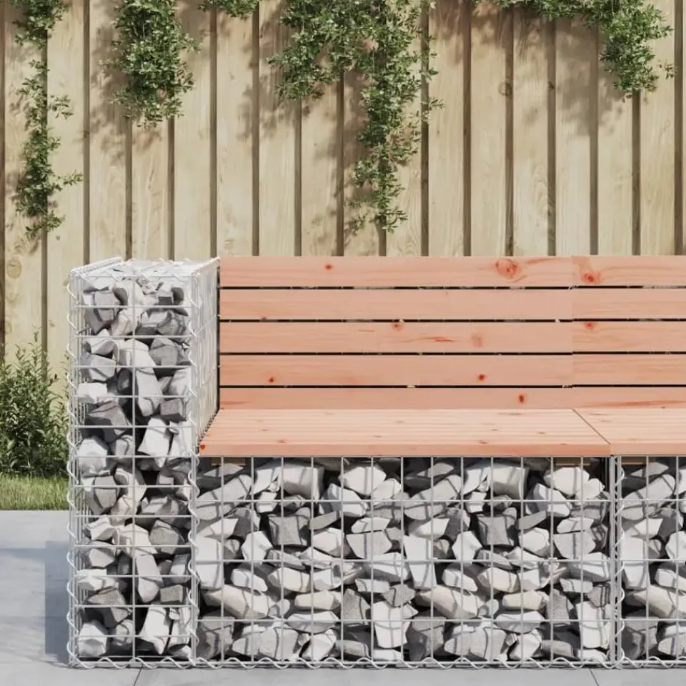 vidaXL - Tuinbank schanskorfontwerp - Massief douglashout - 92x71x65,5 cm