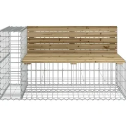 vidaXL - Tuinbank schanskorfontwerp - Geïmpregneerd grenenhout - 192x71x65,5 cm Discount