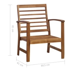 vidaXL - Tuinbank Set - Bruin - Hout Sale