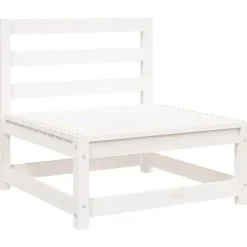 vidaXL - Tuinbank zonder armleuningen - Wit - Grenenhout - 70x70 67 cm Sale