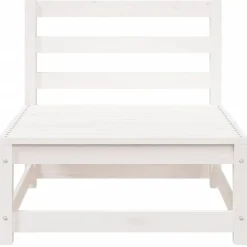 vidaXL - Tuinbank zonder armleuningen - Wit - Grenenhout - 70x70 67 cm Sale