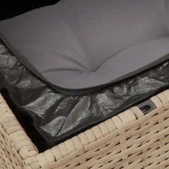 vidaXL - Tuinbank zonder armleuning - Beige - Poly rattan - Met kussens Sale