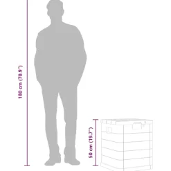 vidaXL - Tuinbox - Antraciet - Kunststof Sale