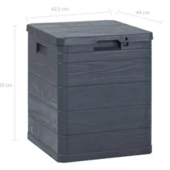 vidaXL - Tuinbox - Antraciet - Kunststof Sale