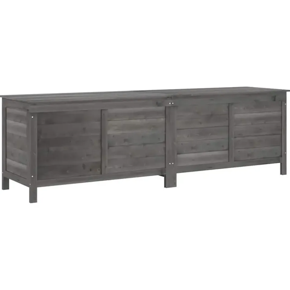 vidaXL - Tuinbox - Antraciet - Bewerkt hout Best