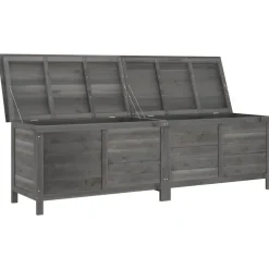 vidaXL - Tuinbox - Antraciet - Bewerkt hout Best