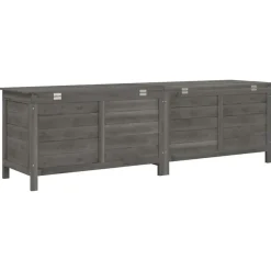 vidaXL - Tuinbox - Antraciet - Bewerkt hout Best