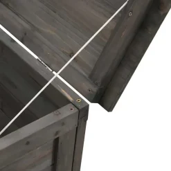 vidaXL - Tuinbox - Antraciet - Bewerkt hout Best