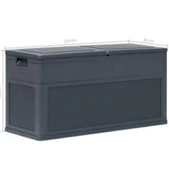 vidaXL - Tuinbox - Antraciet - Kunststof Sale
