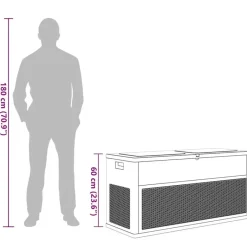 vidaXL - Tuinbox - Antraciet - Kunststof Sale