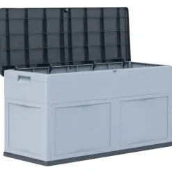 vidaXL - Tuinbox - Grijs - Kunststof Sale