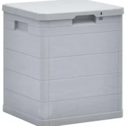 vidaXL - Tuinbox - Grijs - Kunststof