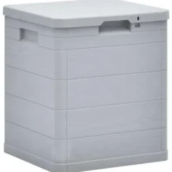 vidaXL - Tuinbox - Grijs - Kunststof