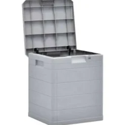 vidaXL - Tuinbox - Grijs - Kunststof