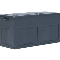 vidaXL - Tuinbox - Zwart - Kunststof Outlet