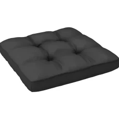 vidaXL - Tuinhoekbank - Grijs - Grenenhout - Met antracietkleurige kussens Online