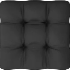 vidaXL - Tuinhoekbank - Grijs - Grenenhout - Met antracietkleurige kussens Online