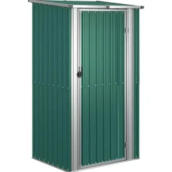 vidaXL - Tuinhuisje - Groen - Staal Discount