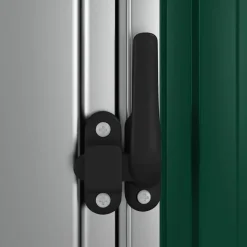 vidaXL - Tuinhuisje - Groen - Staal Discount