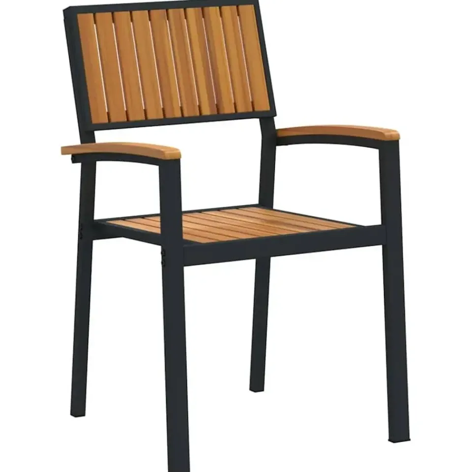 vidaXL - Tuinmeubelen - Bruin - Massief acaciahout - 56 x 57 x 87cm Discount