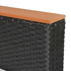 vidaXL - Tuinmeubilair - Zwart - Poly rattan Hot