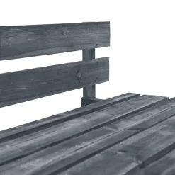 vidaXL - Tuinmiddenbank pallet - Grijs - Grenenhout Hot