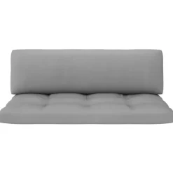 vidaXL - Tuinmiddenbank pallet - Grijs - Grenenhout Hot