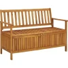 vidaXL - Tuinopbergbank - Bruin - Acaciahout- 120 cm Sale