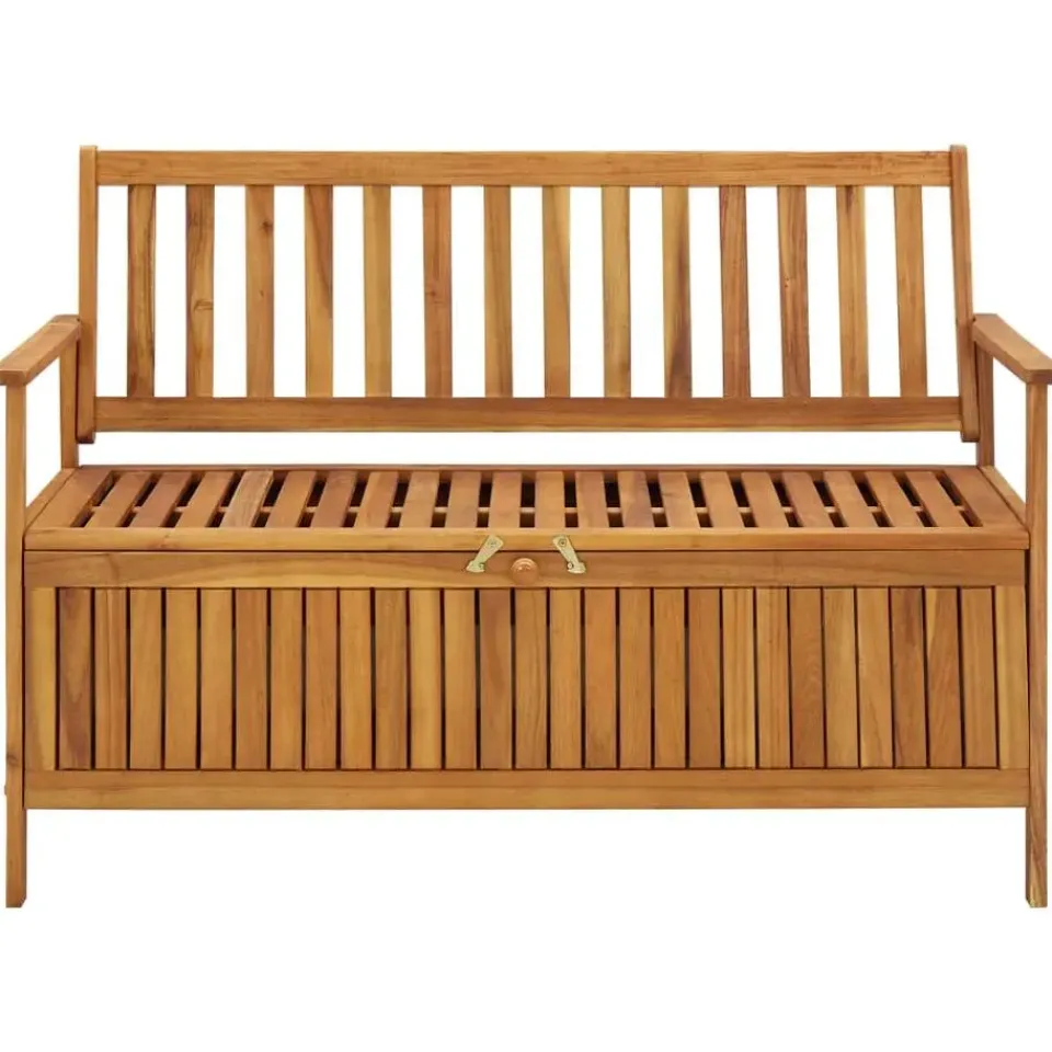 vidaXL - Tuinopbergbank - Bruin - Acaciahout- 120 cm Sale