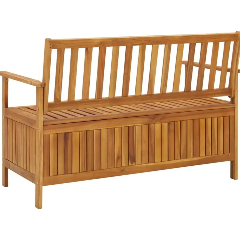 vidaXL - Tuinopbergbank - Bruin - Acaciahout- 120 cm Sale