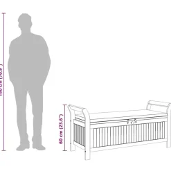 vidaXL - Tuinopbergbank - Bruin - Hout Outlet
