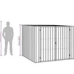 vidaXL - Tuinschuur - Antraciet - Staal Discount
