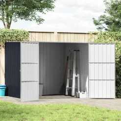 vidaXL - Tuinschuur - Antraciet - Staal Discount