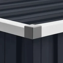 vidaXL - Tuinschuur - Antraciet - Staal Discount