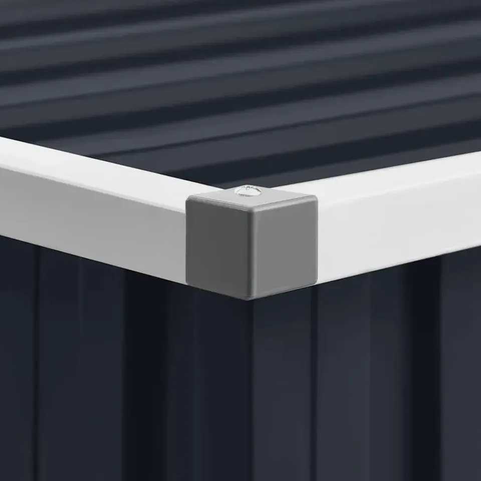 vidaXL - Tuinschuur - Antraciet - Staal Discount