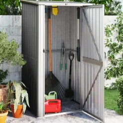 vidaXL - Tuinschuur - Antraciet - Staal Outlet