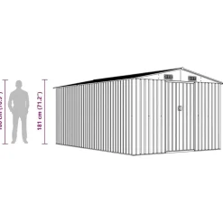 vidaXL - Tuinschuur - Antraciet - Staal Sale