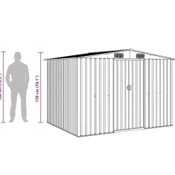 vidaXL - Tuinschuur - Antraciet - Staal Hot