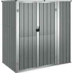 vidaXL - Tuinschuur - Grijs - Staal Best