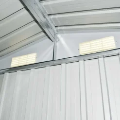 vidaXL - Tuinschuur - Grijs - Staal