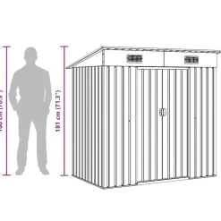 vidaXL - Tuinschuur - Groen - Staal Sale