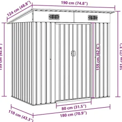 vidaXL - Tuinschuur - Groen - Staal Sale