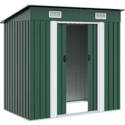 vidaXL - Tuinschuur - Groen - Staal Sale