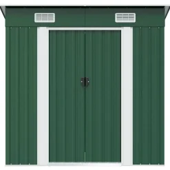 vidaXL - Tuinschuur - Groen - Staal Sale