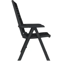 vidaXL - Tuinset - Antraciet - Kunststof - 9 stuks Best