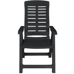 vidaXL - Tuinset - Antraciet - Kunststof - 9 stuks Best